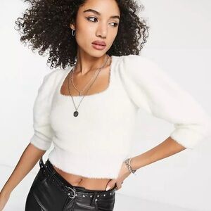 #898 NWT Free People Moonbeam Pullover White Size Medium